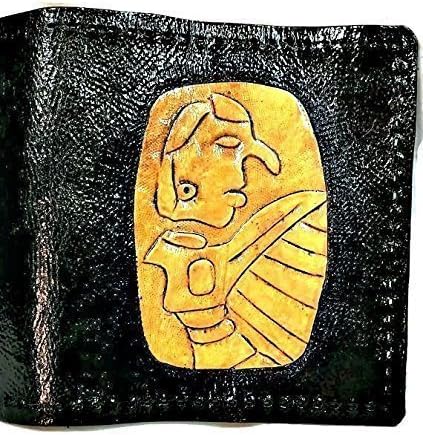 Handmade Leather Native American Inspired Wallet of "the Birdman Tablet"