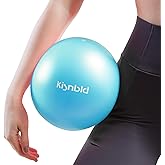 kisnbld Small Exercise Ball, 9 Inch Mini Pilates Ball, Anti Burst and Slip Resistant Mini Yoga Ball for Stability, Fitness, P