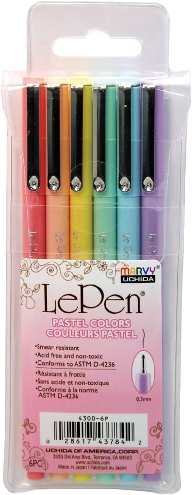 OF AMERICA, CORP. LE Pen Pastel Set 6P, Multicolor, One Size