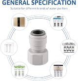 GBULTR 2 Pack Female 1/2 to 12mm Push Fit Water Adaptor White view 4