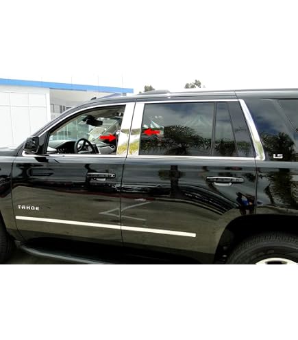 Chevrolet Suburban Chrome Pillar Post Trim, 8pc 2021, 2022, 2023, 2024 Chevrolet Suburban Chrome Pillar Post Trim, 8pc 2021, 2022, 2023, 2024