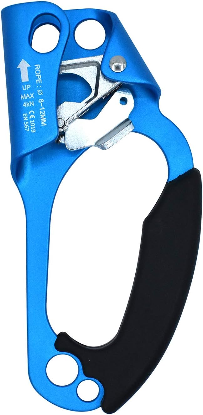 JINGYAT Hand Ascender for (Right Hand) Rock Climbing Tree Arborist Rappelling Gear Equipment Rope (8~12MM) Clamp : Sports & Outdoors
