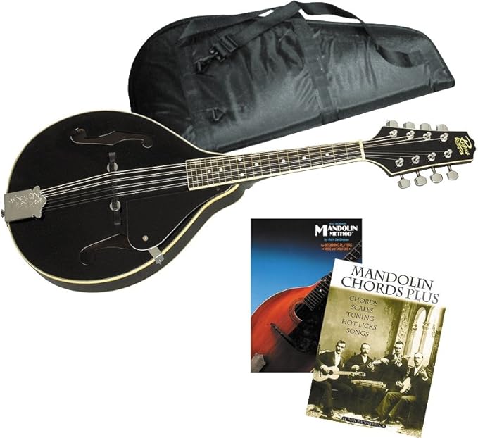 Rogue LearntheMandolin Package Black Musical Instruments