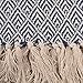 DII Diamond Throw Collection Cotton Woven, 50x60, Nautical Blue
