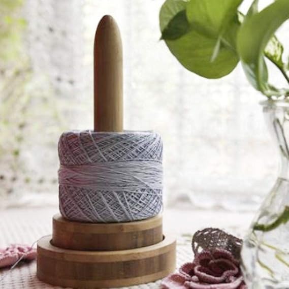 Eillybird Mit Großer Basis Platte Für Einfache Bedienung Fixieren Wollhalter Aus Bambus