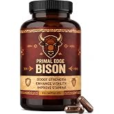 Kymezol Primal Edge Bison, Grass-Fed American Bison Organ Supplement &ndash; Tasteless Capsule, 60 Capsules(1pc)