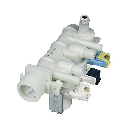 Magnetventil Einlaufventil Füllventil Ventil 3fach 90° 10mm+11,5mmØ Wasch-Trockner Alternativ Indesit Ariston Hotpoint Scholt