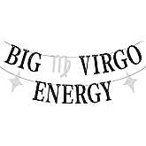 Big Virgo Energy Banner, Virgo Birthday Graland, Virgo Season, Horoscope Astrology Decorations, 12 Constellation Zodiac Birthday Party Decorations