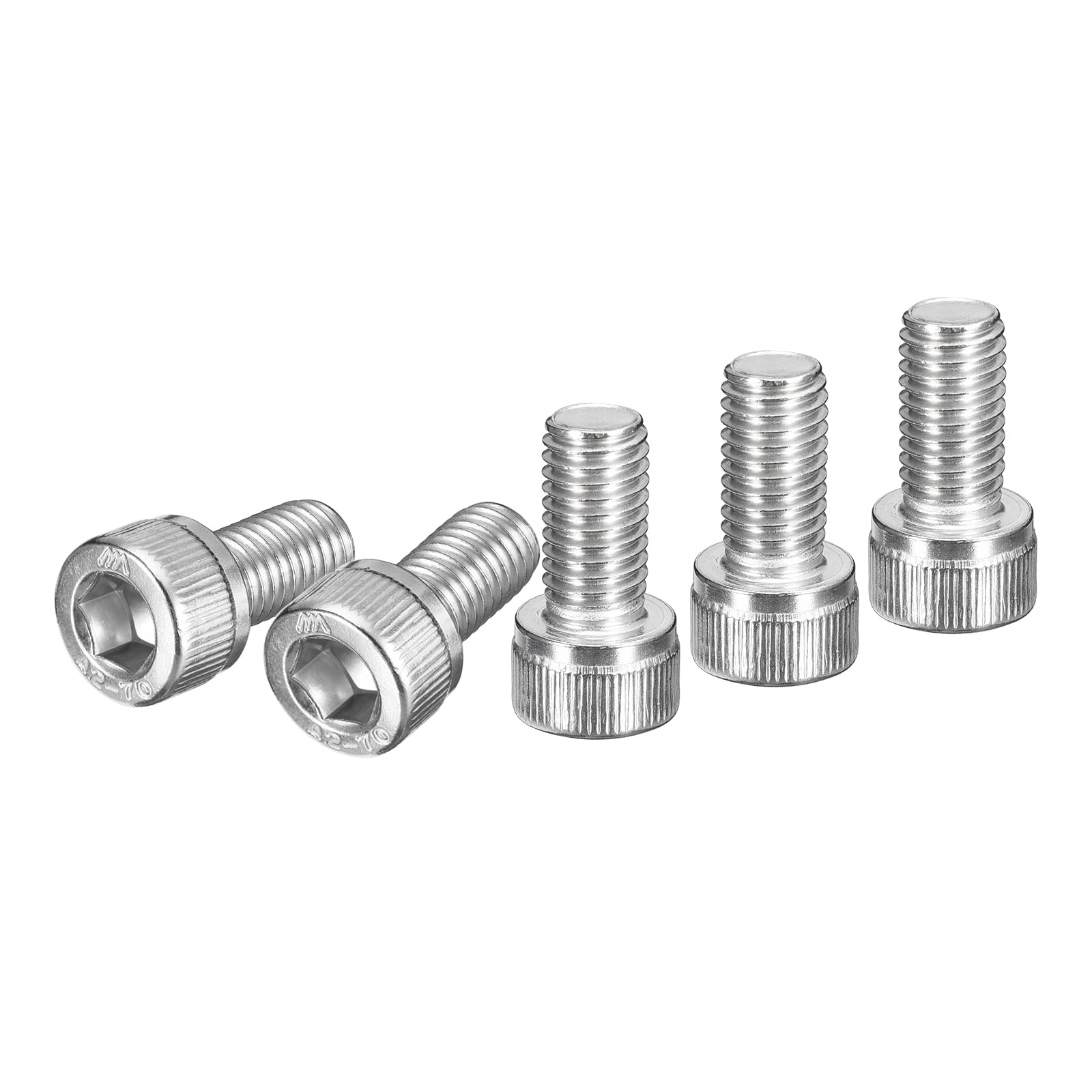 DTGN M10x20mm Socket Head Cap Screws Bolts, 10Pcs 304 Stainless Steel 18-8, Metric Machine Hex Socket Screw, Hex Drive, Bright Finish, UNC Coarse Thread Fully Threaded โ image 1