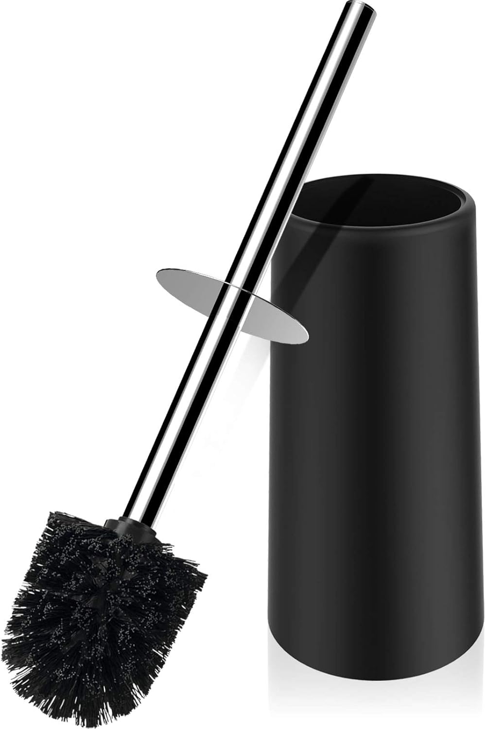 Toilet Brush and Holder,Toilet Bowl Brush with 304 Stainless Steel Long Handle, Hidden Toilet Brush with Durable Scrubbing Bristles for Bathroom Deep Cleaning: Kitchen & Dining