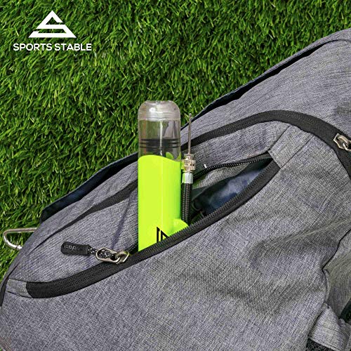 Sports Stable Dual Action Ball Pump Comes with 5 Standard Needles and 2 Plastic Yoga Ball Adaptors for Your Football, Basketball, Soccerball, Pilates Ball, Volleyball, Handball, Yoga Ball - Thumbnail 6