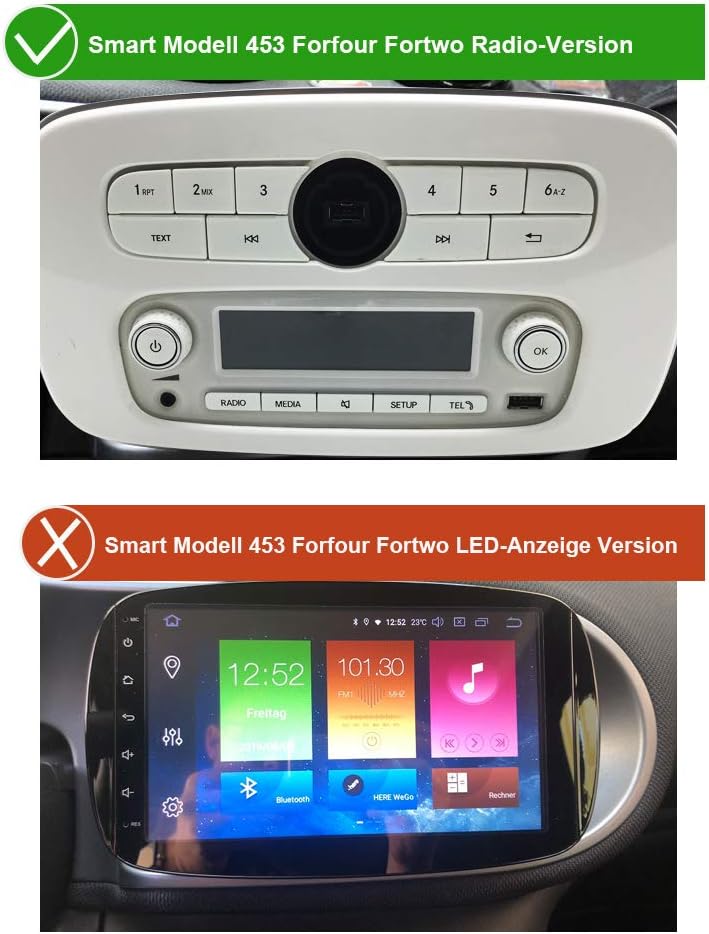 smart 453 radio upgrade