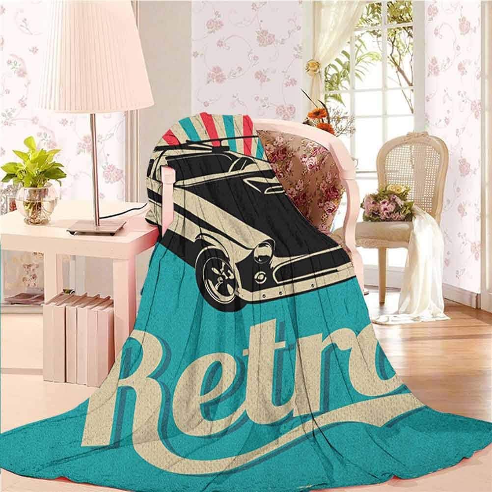 alisoso 40" W x 50" L Cars Queen Size Blanket Bedroom Warm