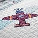 NEWLAKE Airplane Bedding Quilt Sets-2 Pieces of Bedspread Coverlets, Twin Size
