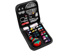 Portable Mini Sewing Kit, BiaoGan Emergency Sewing Accessories, Small Compact Sewing Kit for Travel, Beginner, Home, Best Gif