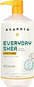 Alaffia EveryDay Shea Conditioner, Moisturizes, Restores and Protects. Made with Fair Trade Shea Butter, Cruelty Free, No Par