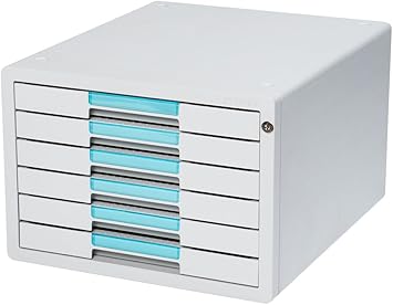 Amazon Com System 1126k Flat File Cabinet 6 Drawers Index Key