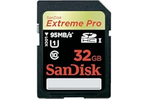 SanDisk Extreme Pro 32GB SDHC UHS-1 Flash Memory Card Speed Up to 95MB/s- SDSDXPA-032G-X46