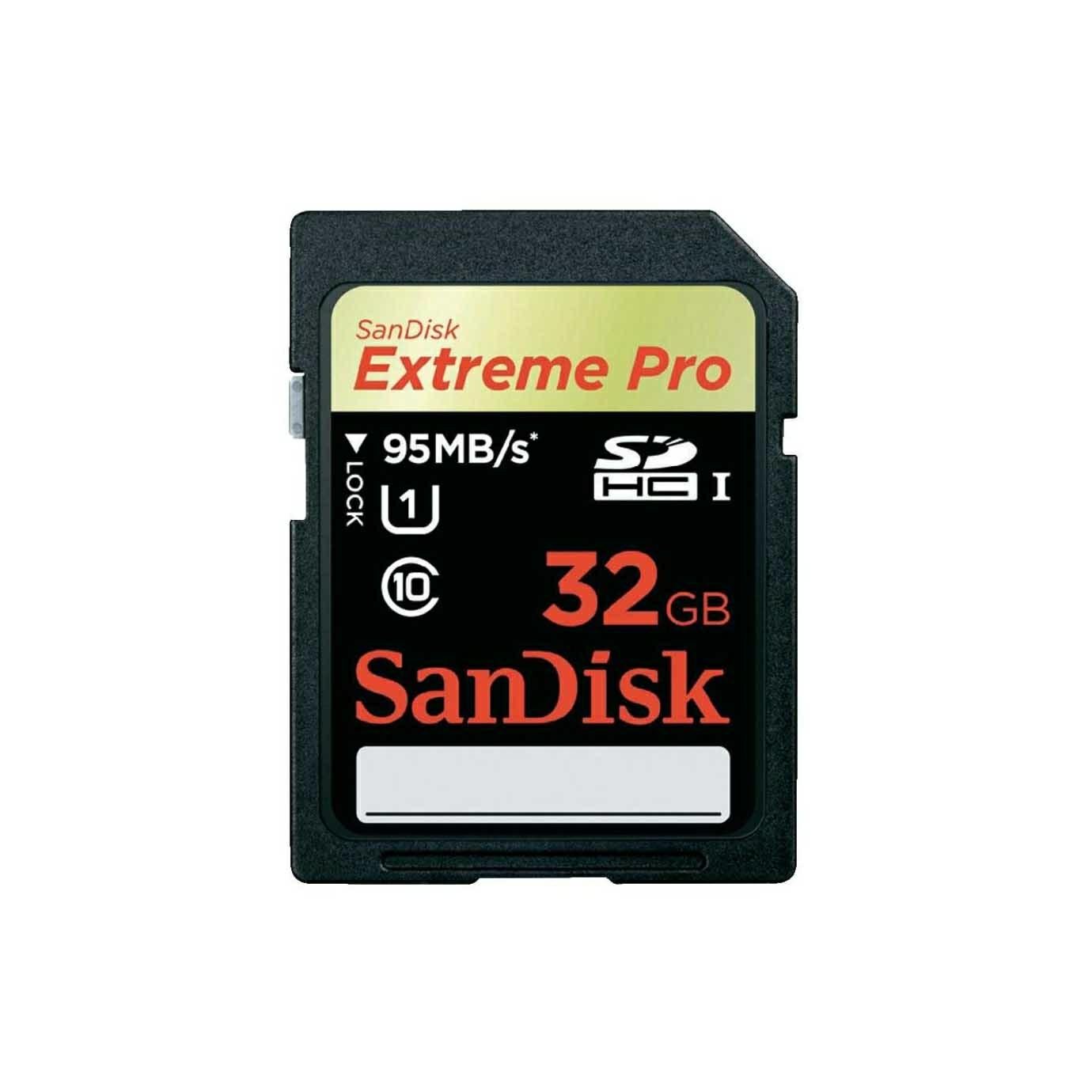 SanDisk Extreme PRO 32 GB SDHC UHS-I Memory Card - Standard Packaging