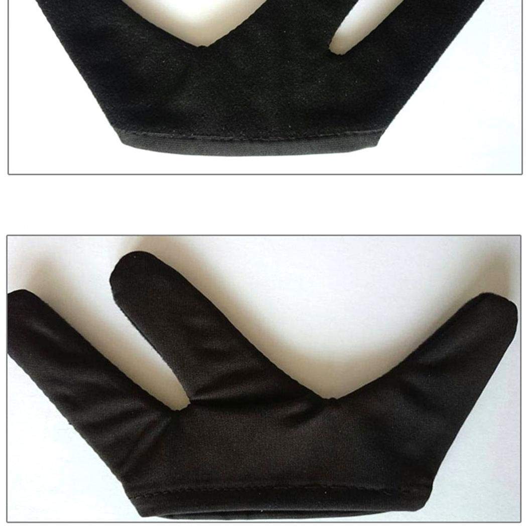 Dickin Hairdressing Three Finger Glove Black Heat Resistant Finger Glove Styling Tools Styling Treatments