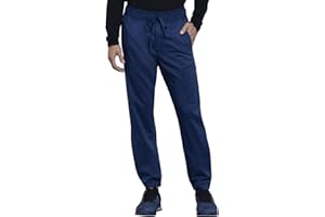 Cherokee Joggers for Men Modern Fit Scrub Pant with Drawstring Waistband, 5 Pockets, Soft 2-Way Stretch Fabric - WW012