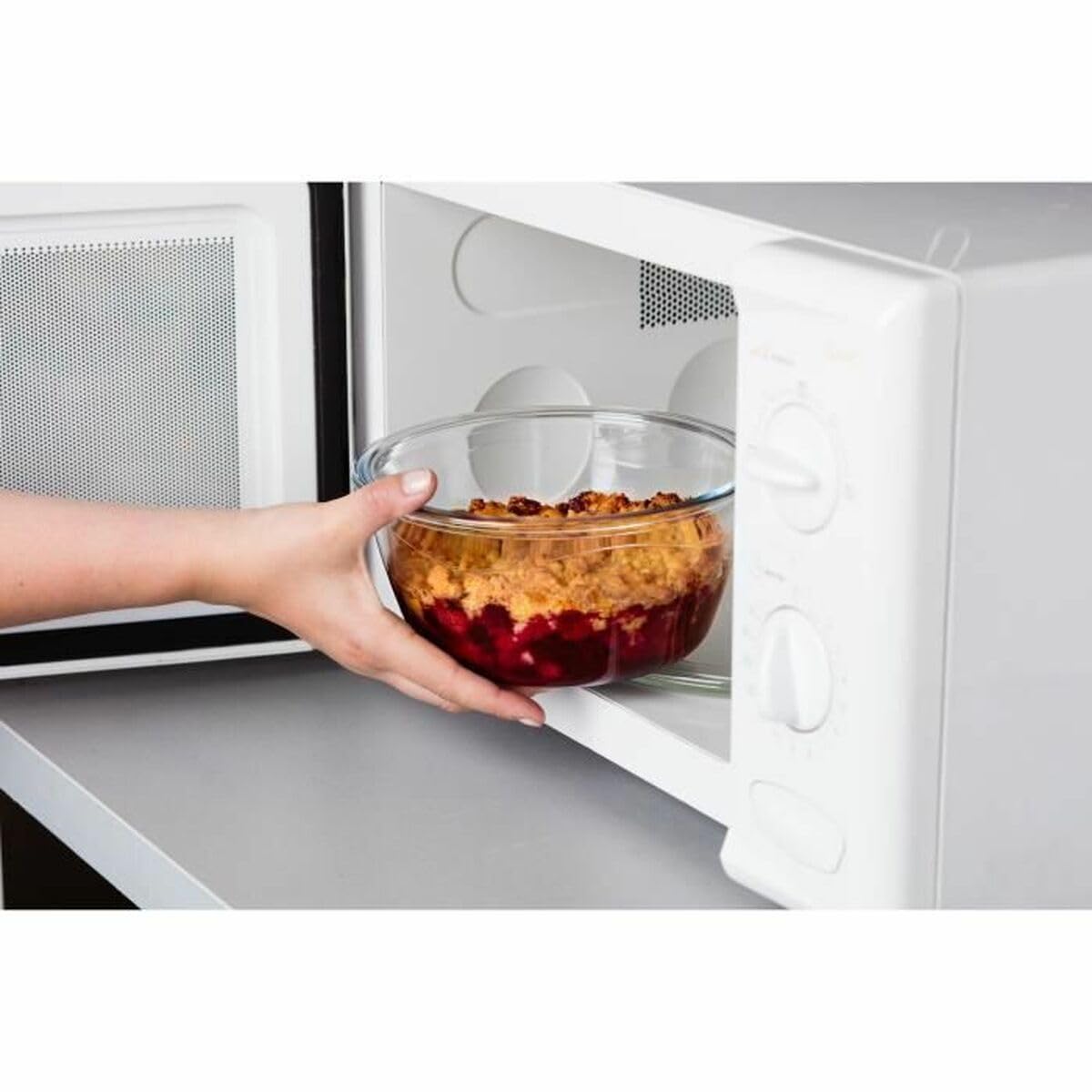 Pyrex Cook & Go Lunchbox, 3 Stück, gleiches Fassungsvermögen (3 x 0,7 l, rund) 7