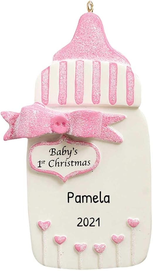 baby bottle ornament