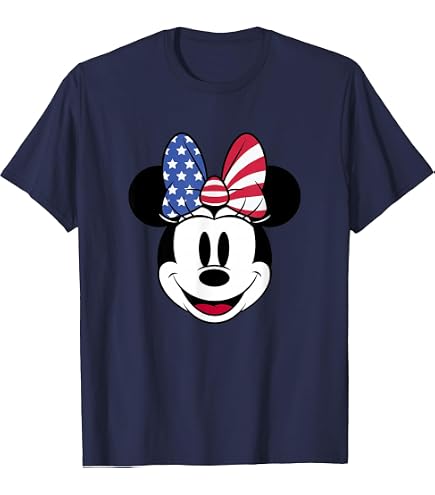 Amazon.com: Disney Mickey Mouse American Flag USA T Shirt T-Shirt