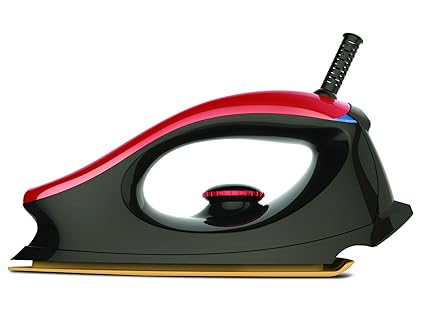 Bajaj Majesty One 1000-Watt Dry Iron (Red/Black)