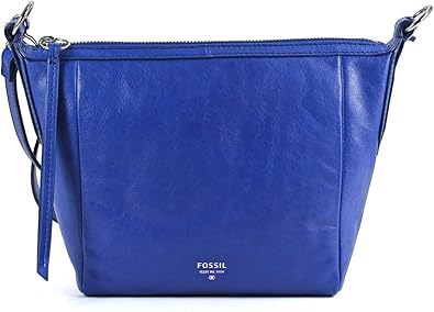 Fossil Sydney Crossbody Zb Color Cobalt Blue Handbags Amazon Com
