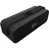The Klipsch Detroit Portable Bluetooth Speaker with Dual 1" tweeters and 3" woofers, IP67 dust and Waterproof Rating, 20 Hours of Playtime for a Premium Live Concert Experience