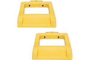Homeon Wheels Pallet Truck Chock Heavy Duty Pallet Jack Stopper 14.2" Length x 11.6" Width x 2" Height 2 Pack(Yellow)