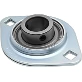 AXGSRV SBPFL204-12 3/4" Flange Bearing for Dump Truck Tarp Systems | Pressed Steel Bearing with Self-Lubricating, Flange Mount Bearing