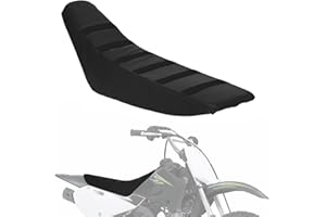 IUVWISN Motorcycle Soft Seat Cover Gripper Non-Slip Seat Cover Universal for Dirt Pit Bike Dual Sport Enduro Motocross Black