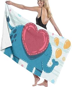 Rterss - Juego de Toallas de baño Grandes con diseño de Elefante para