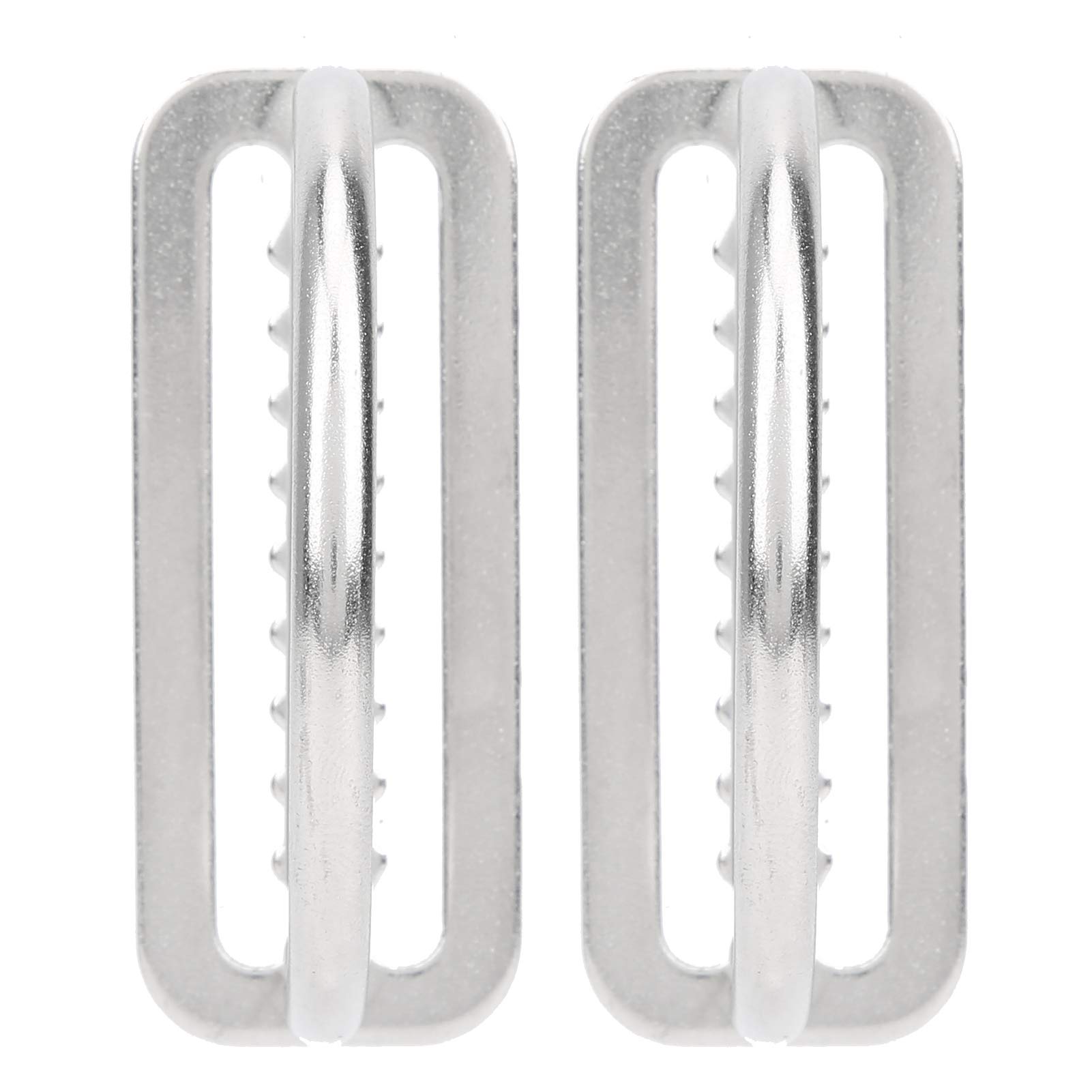 BuyWeek Diving Weight Belt D Ring, 2pcs 304 Stainless Steel Scuba Diving Weight Belt Keeper Buckle Water Sport Accessories