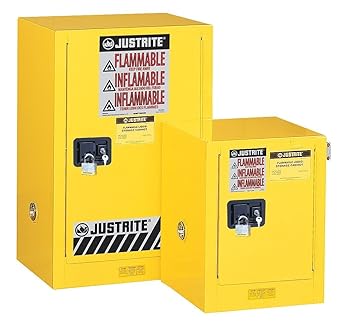 Justrite 891225 Sure Grip Ex Galvanized Steel 1 Door Self Close