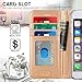 FYY Case for iPhone 6 Plus/6s Plus, PU Leather Wallet Phone Case with Card Holder Flip Protective Cover [Kickstand Feature] [Wrist Strap] for Apple iPhone 6 Plus/6s Plus 5.5