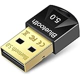 Adaptador Bluetooth para PC, receptor de dongle Bluetooth 5.0 para transferência sem fio para laptop, suporta Windows 10/8.1/