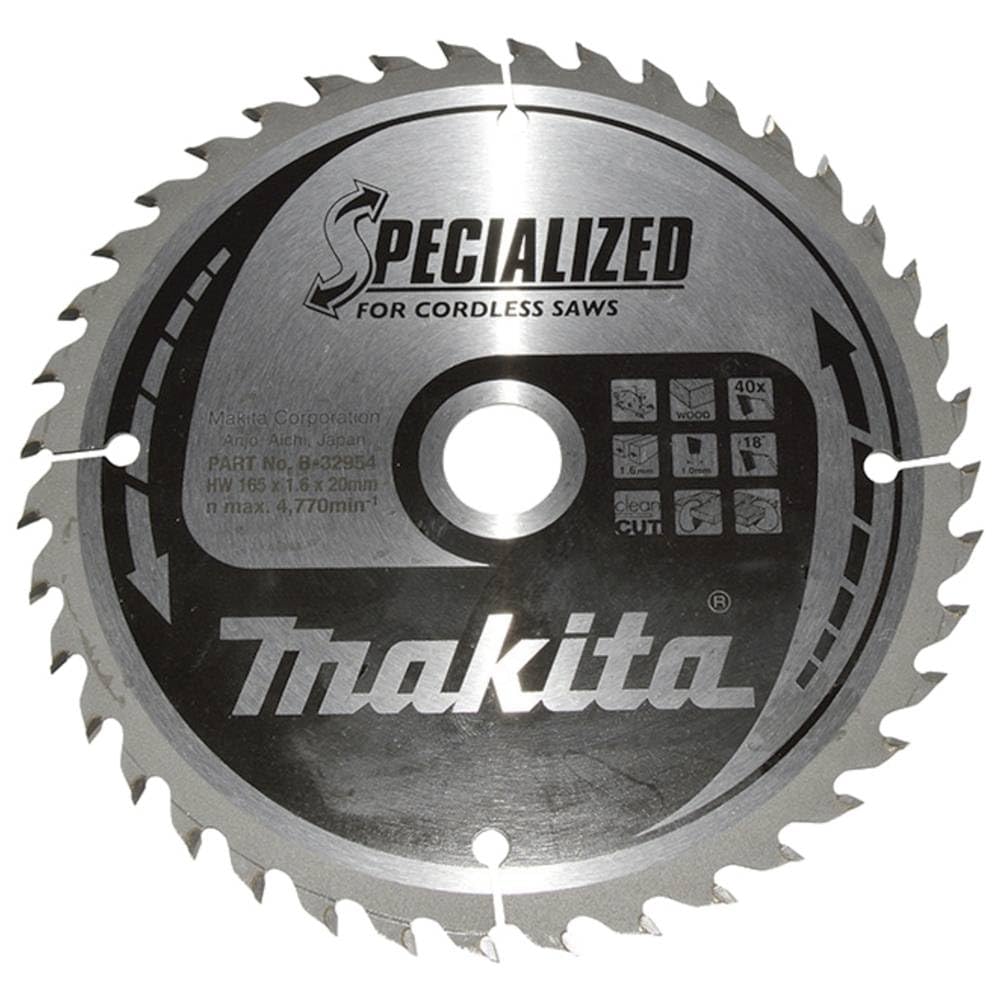 Makita B-32954 Specialized Blade for Cordless Saws 165x20x40T