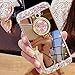 Galaxy J3 Case/J3 V/Samsung Galaxy Amp Prime Case/Express Prime Case,XIHUA Luxury Crystal Rhinestone Soft Rubber Bumper Bling Diamond Glitter Mirror Makeup Case for Samsung Galaxy J3 - Gold