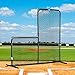 Fortress Regulation L-Screen [7ft x 7ft] | Premium Pitcher Protector Screen | Baseball Practice Equipment