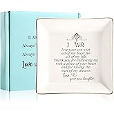 JOYIMARR Mother of the Groom Ring Dish - Thank You For Raising The Man Of My Dreams, Mom Gifts for Mother in Law at Wedding, Bridal Shower Gifts