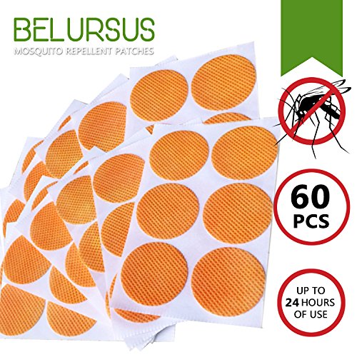 Belursus Mosquito Repellent Patch / 3cm Resealable 60 Units / Premium Japan natural essential plant oils /100% Natural Mosquito Repellent / 24-Hour Protection / Simply Apply to Skin and Clothes Belursus Mosquito Repellent Patch / 3cm Resealable 60 Units / Premium Japan natural essential plant oils /100% Natural Mosquito Repellent / 24-Hour Protection / Simply Apply to Skin and Clothes