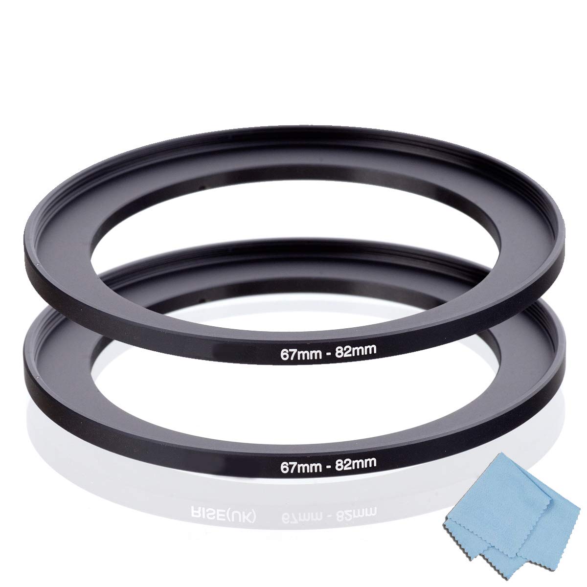 67mm-82mm Step Up Ring (67mm Lens to 82mm Filter) 2 Pack, KOMET Camera Lens Filter Step-Up Ring Lens Converter Accessories