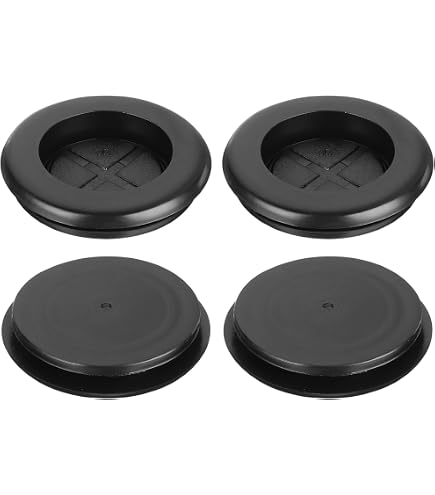 NUTS N BOLTS 220-Piece Assorted Black Rubber Blind Grommet Kit - Various Sizes