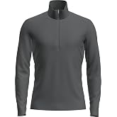 icebreaker Men's Merino 200 Oasis Long Sleeve Half Zip Thermal Top | Merino 200 Oasis Long-Sleeve 1/2-Zip Top is a breathable, odor-resistant base layer