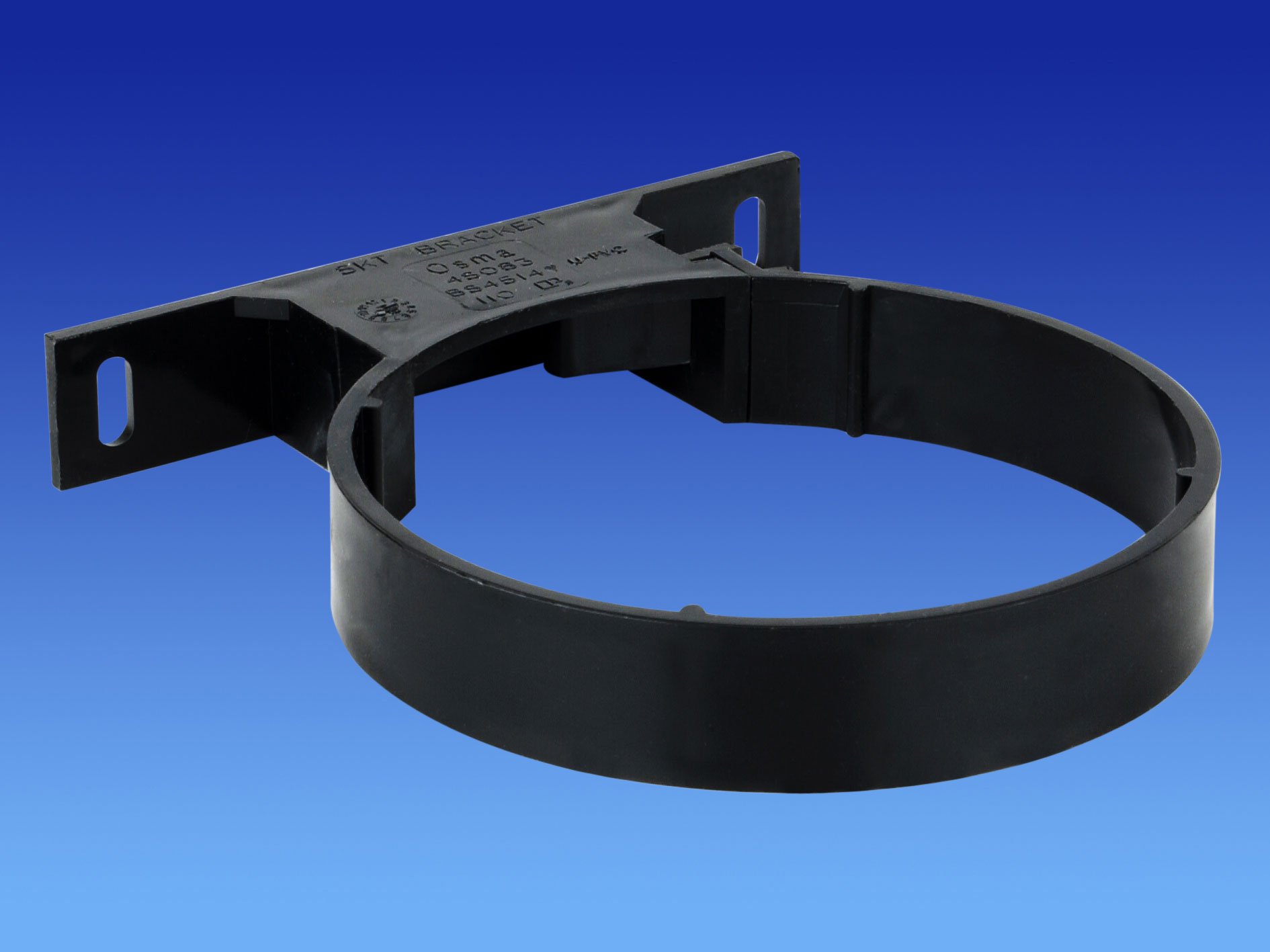 Wavin OSMA 110mm Soil 4S083 Socket Bracket Black