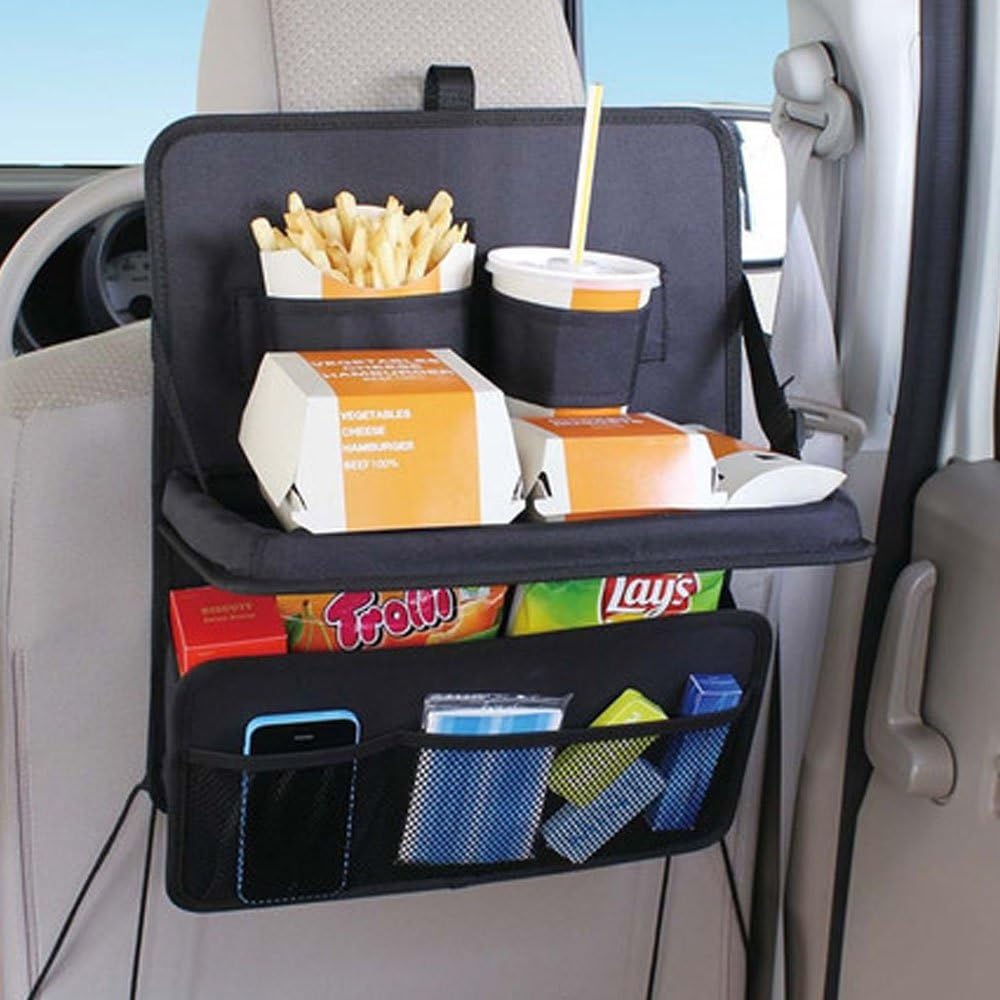 Car Tray Travel Desk Ecooltek Auto Back Seat Folding Table Car Organizer Drink Food Cup Holder