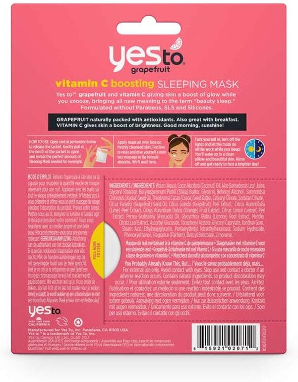Yes To Grapefruit Vitamin C Boosting Sheet Mask, 20 ml (Pack of 1) - Image 3